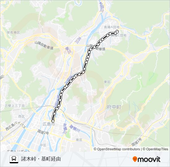 30-5 Bus Line Map