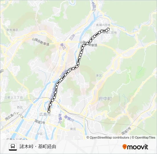 30-5 Bus Line Map