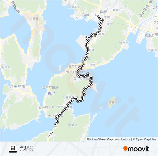 1 Bus Line Map