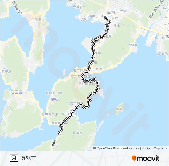 1 Bus Line Map