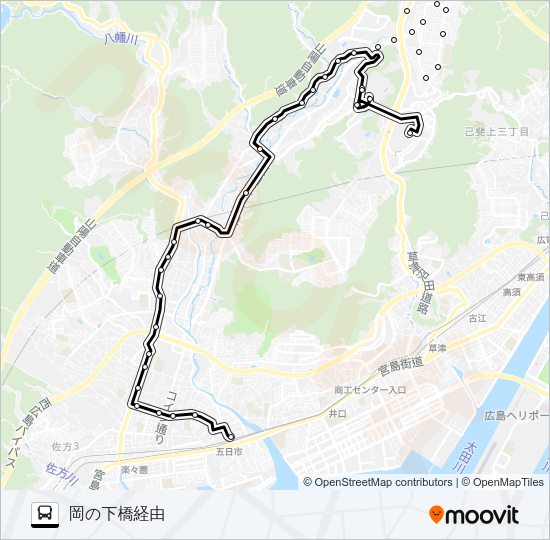 1 Bus Line Map
