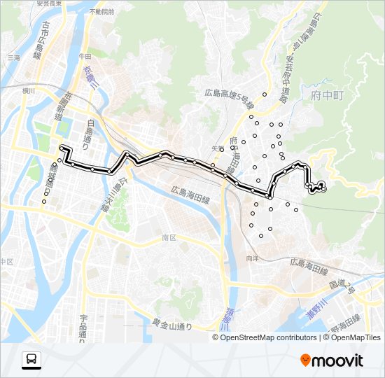 2 Bus Line Map