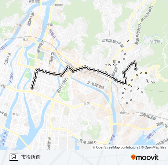 2 Bus Line Map