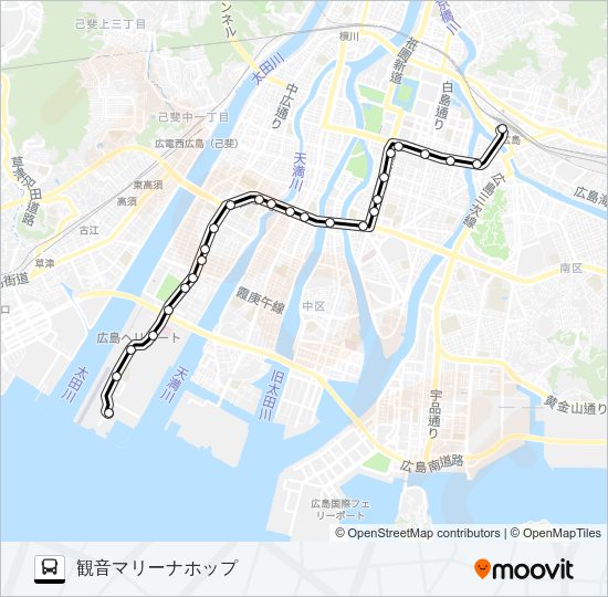3 Bus Line Map