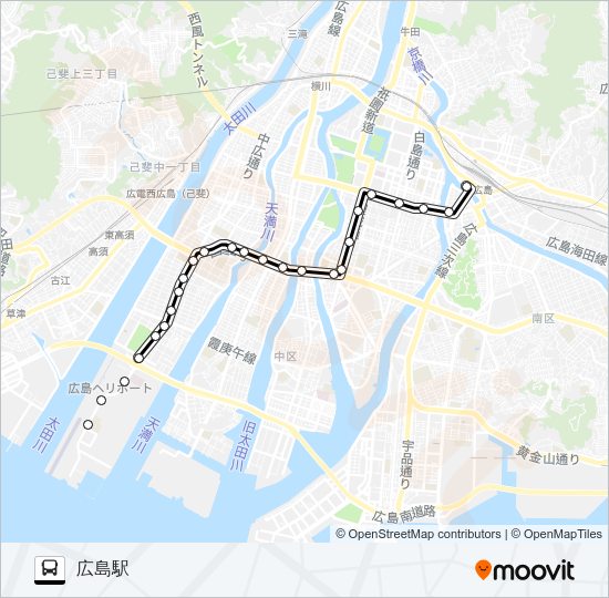 3 Bus Line Map