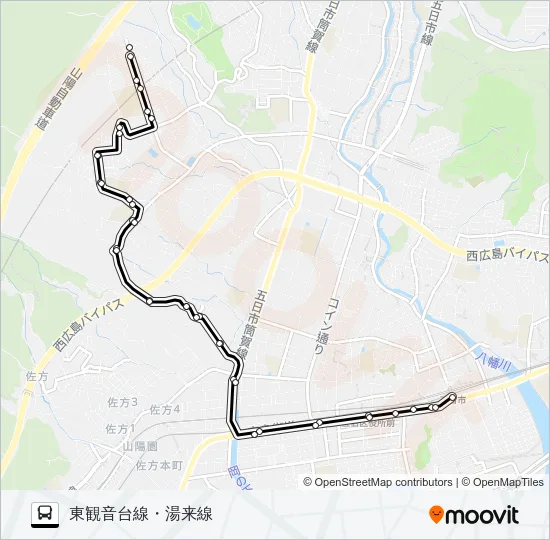 3 Bus Line Map
