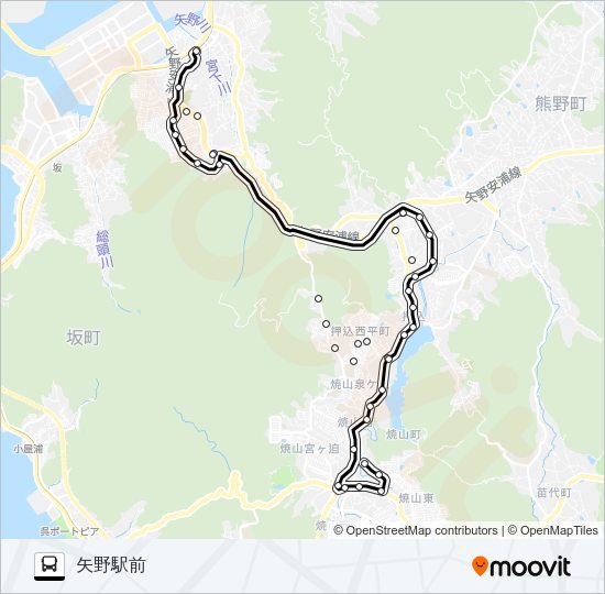 3 Bus Line Map