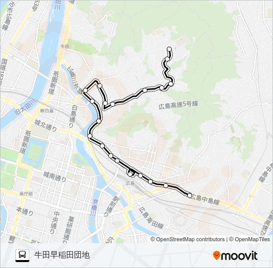 5 Bus Line Map