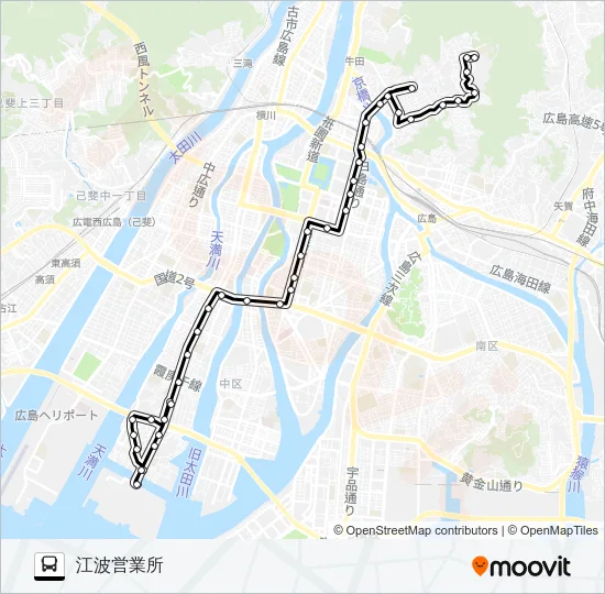 6 Bus Line Map