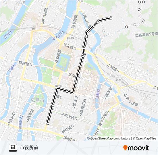 6 Bus Line Map