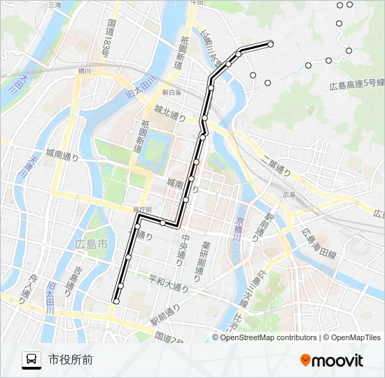 6 Bus Line Map