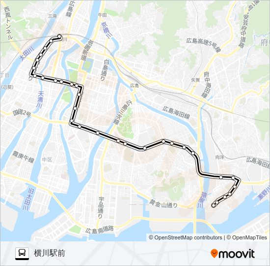 7 Bus Line Map