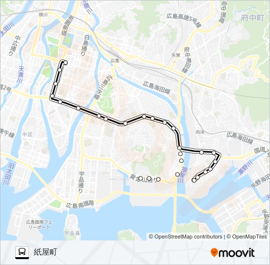7 Bus Line Map