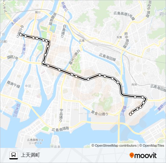 7 Bus Line Map