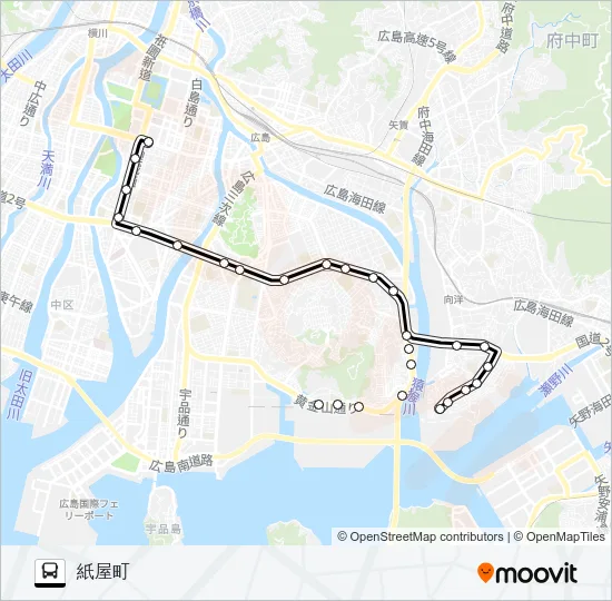 7 Bus Line Map