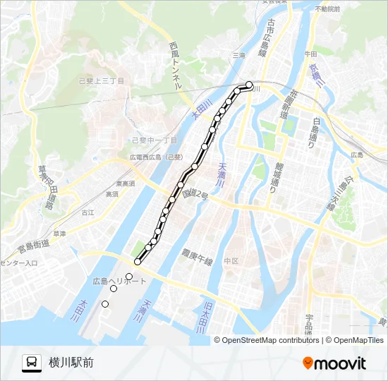 8 Bus Line Map