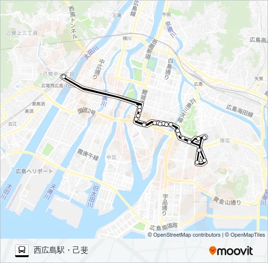 10 Bus Line Map