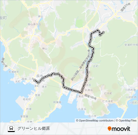 11 バスの路線図
