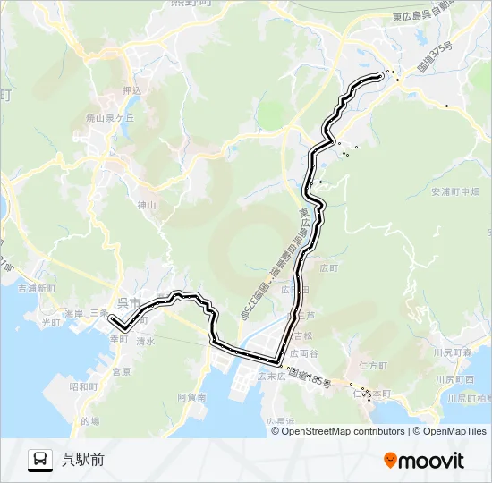 11 バスの路線図