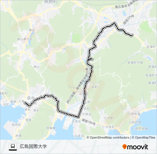 11 バスの路線図
