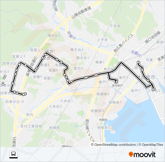 12 Bus Line Map