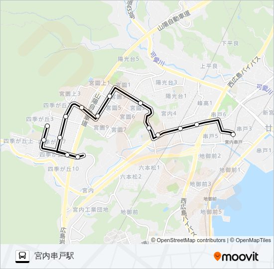 12 Bus Line Map