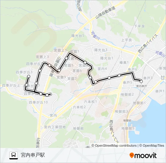 12 バスの路線図