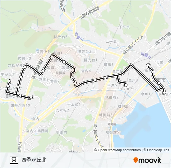 12 バスの路線図