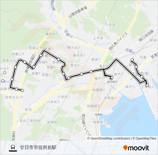 12 Bus Line Map