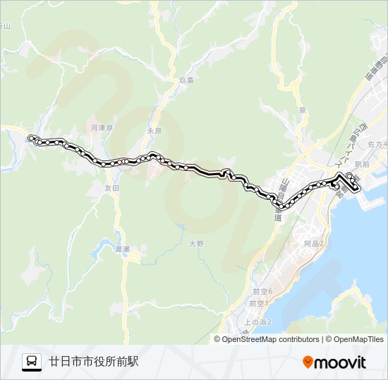 13 Bus Line Map