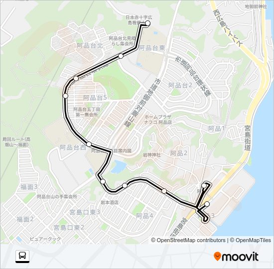 15 Bus Line Map