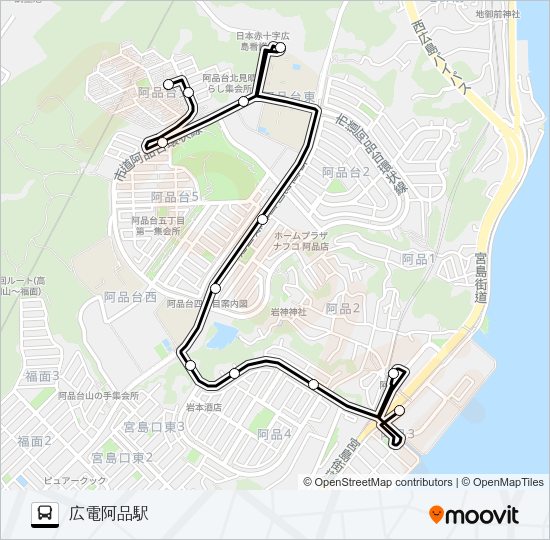 16 Bus Line Map