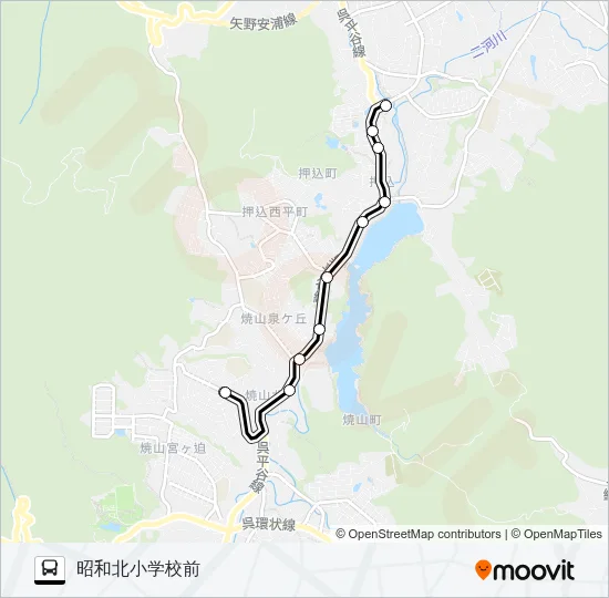 21 バスの路線図