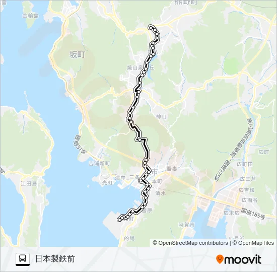 21 バスの路線図