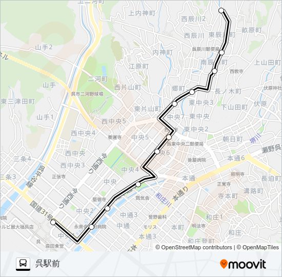 31 Bus Line Map