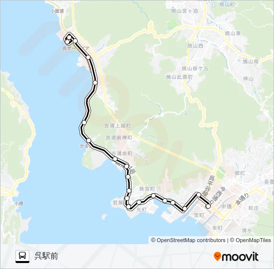 34 Bus Line Map