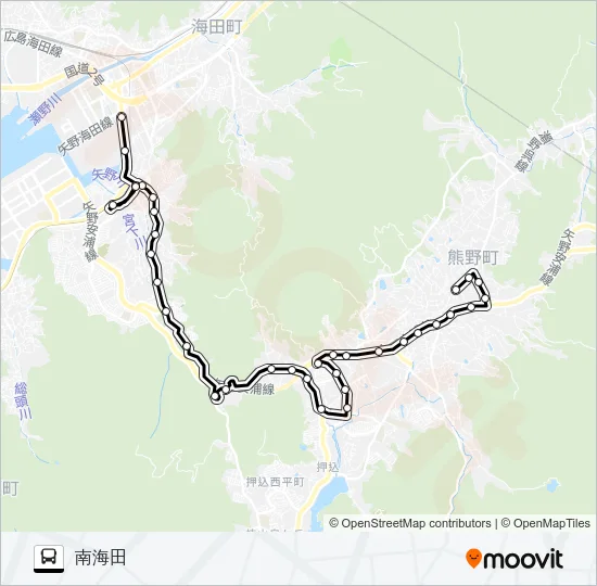 40 バスの路線図