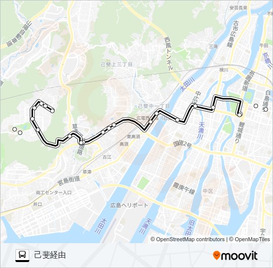 52 Bus Line Map