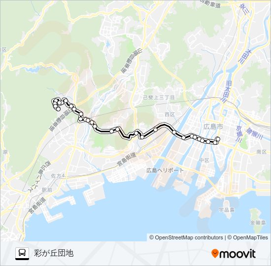 54 Bus Line Map