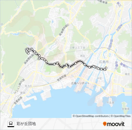 54 Bus Line Map