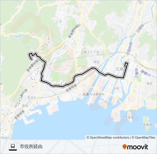 55 Bus Line Map