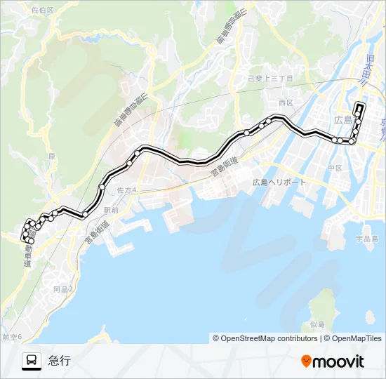 55 バスの路線図