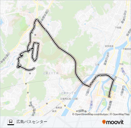 61 Bus Line Map