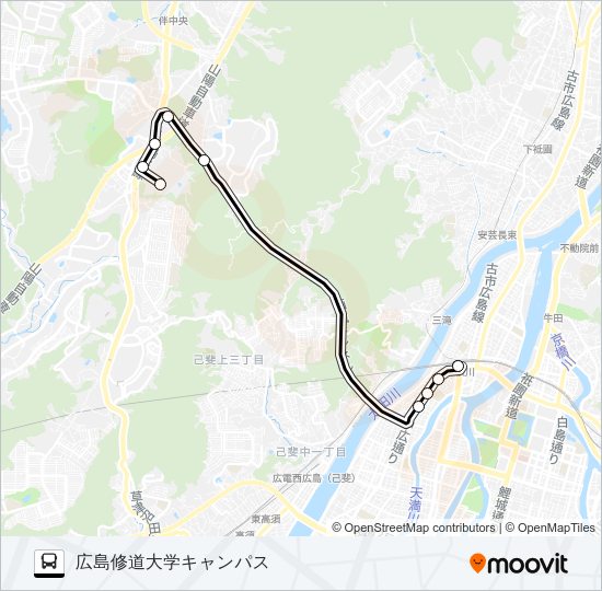61 Bus Line Map