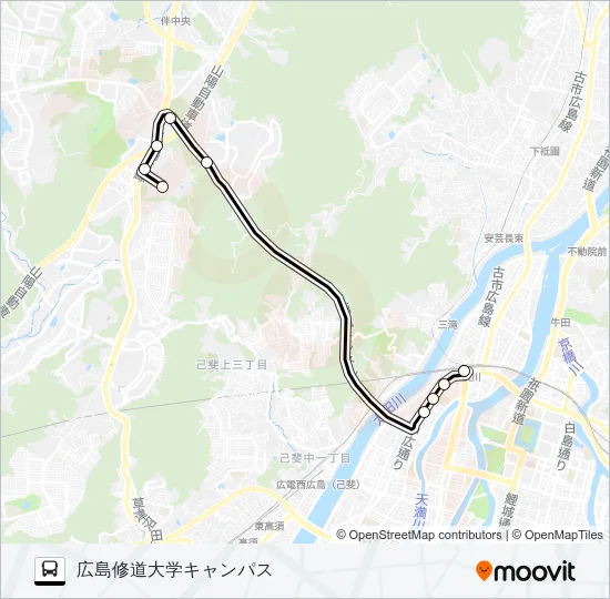 61 バスの路線図