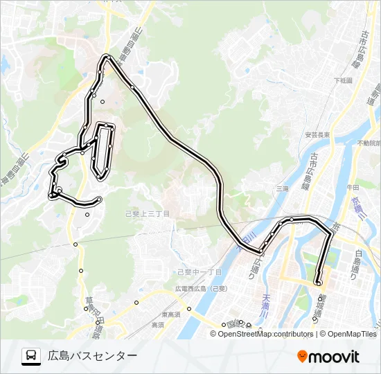 61 バスの路線図