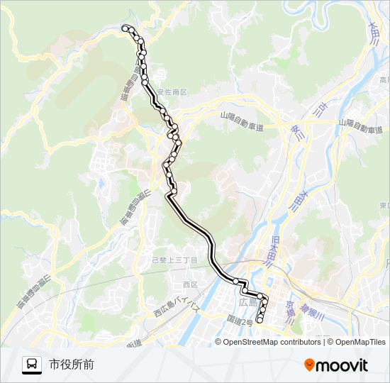 64 Bus Line Map