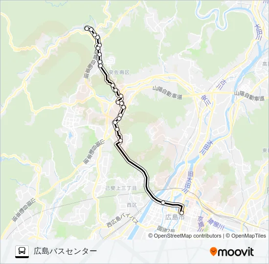 64 バスの路線図