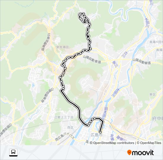 65 Bus Line Map