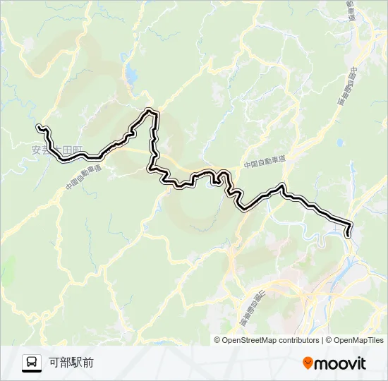 74 バスの路線図